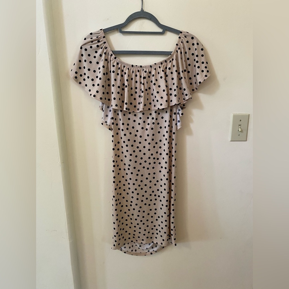 MyBump Luke 2:40 Maternity Dress Bundle (2) Floral & Polka Dot Ruffle Bodycon M - Picture 3 of 13